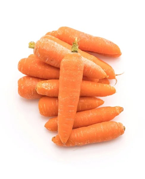 Bebé zanahorias sobre fondo blanco — Foto de Stock