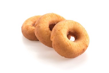 beyaz arkaplanda donut