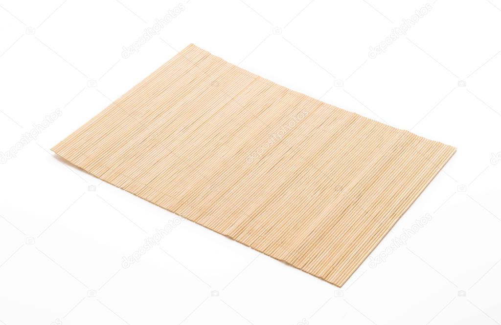 empty bamboo mat