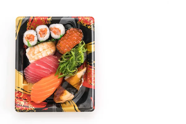 Смешанный набор суши - японская еда — стоковое фото