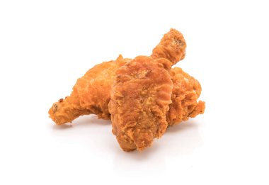 beyaz üzerine kızarmış tavuk