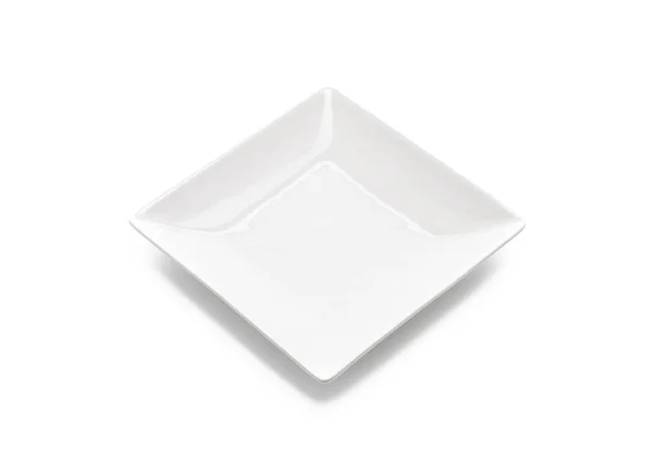 Empty plate on white background — Stock Photo, Image