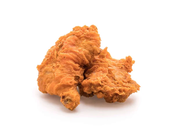 Pollo frito sobre fondo blanco — Foto de Stock