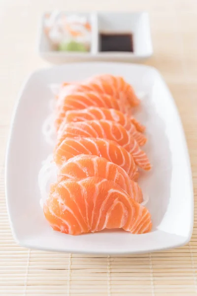 Salmon raw sashimi — Stock Photo, Image