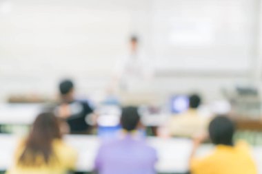 soyut insanların çalışma veya seminerde veya toplantı bulanıklık ya da atölye yapmak 