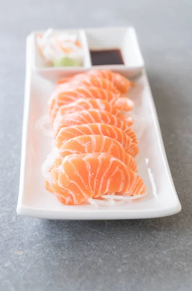 Salmon raw sashimi — Stock Photo, Image