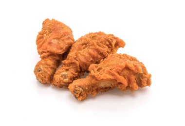 beyaz üzerine kızarmış tavuk