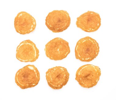 Beyaz üzerinde gözleme 