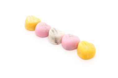 tatlı mochi üzerinde beyaz
