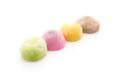 tatlı mochi üzerinde beyaz