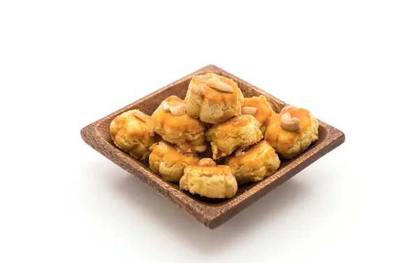Durian cookies på vit — Stockfoto