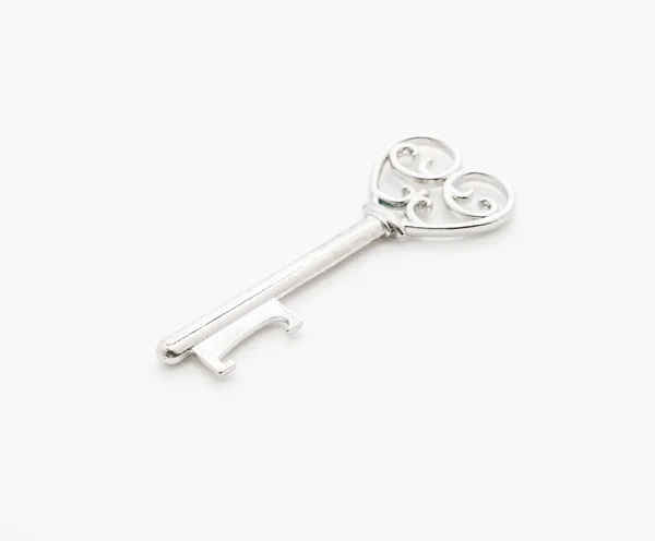 Koncepcja miłości klucz w kształcie serca — Zdjęcie stockowe