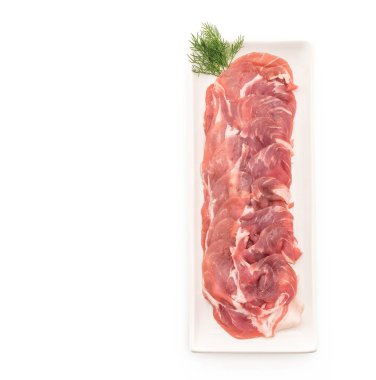 taze domuz dilimlenmiş 