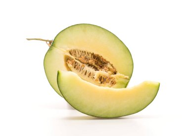 Beyaz arkaplanda kavun