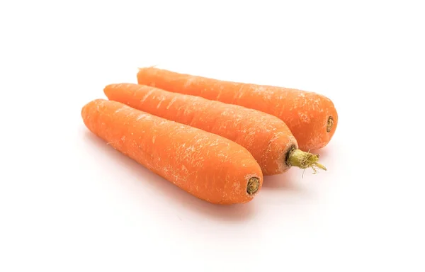 Bebé zanahorias sobre fondo blanco — Foto de Stock