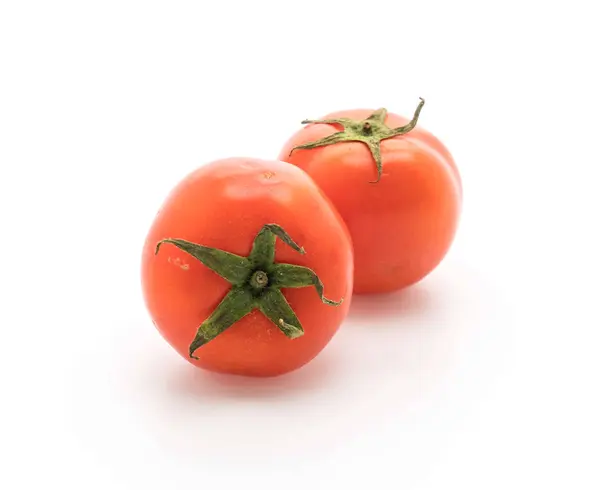 Φρέσκες ντομάτες σε λευκό — Φωτογραφία Αρχείου