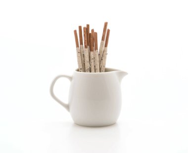 tanımlama bilgisi ve aromalı kremalı bisküvi sopayla