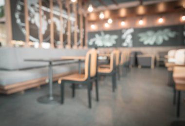 Kahve dükkanında soyut bulanıklık