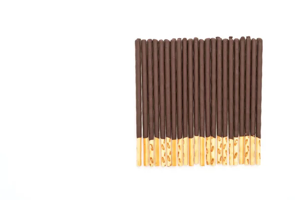 Biskuit tongkat dengan rasa coklat — Stok Foto