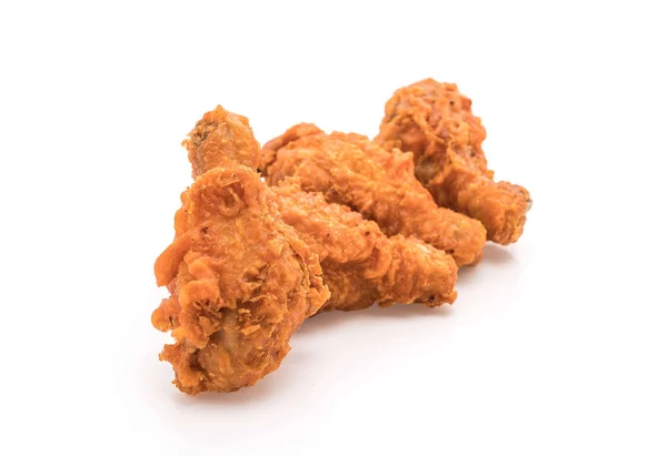 Fried chicken on white background — Stock Photo, Image