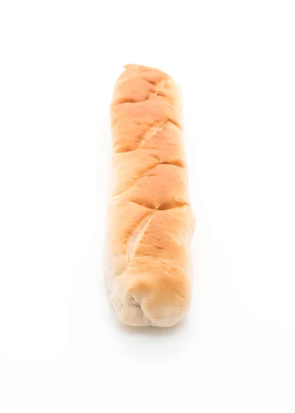 Γαλλικό ψωμί σε λευκό — Φωτογραφία Αρχείου
