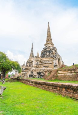 Güzel eski mimari tarihi Ayutthaya Tayland