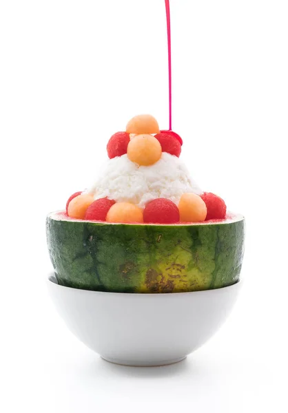 Postre de sandía bingsu — Foto de Stock