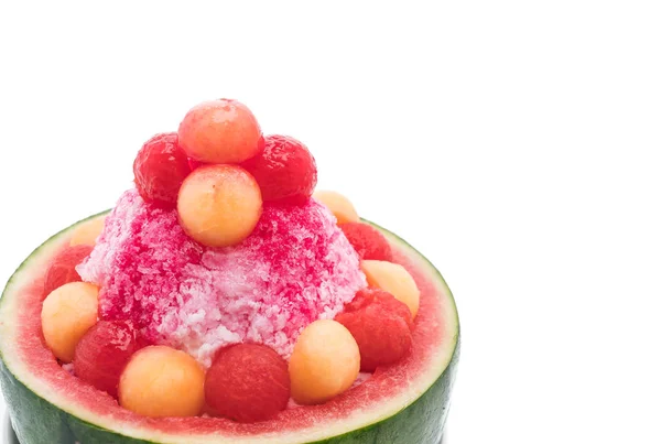 수 박 bingsu 디저트 — 스톡 사진