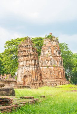 Güzel eski mimari tarihi Ayutthaya Tayland