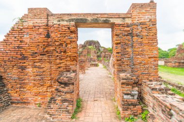 Güzel eski mimari tarihi Ayutthaya Tayland