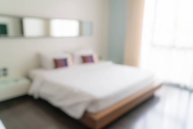 Güzel lüks yatak odası iç bulanıklık