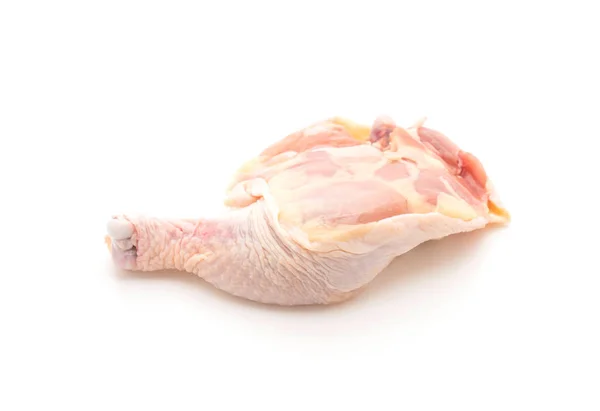 Chicken thigh on white background — Stock Photo, Image