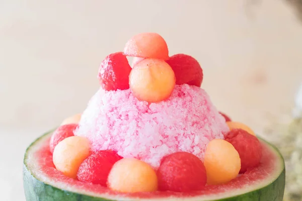 Postre de sandía bingsu — Foto de Stock