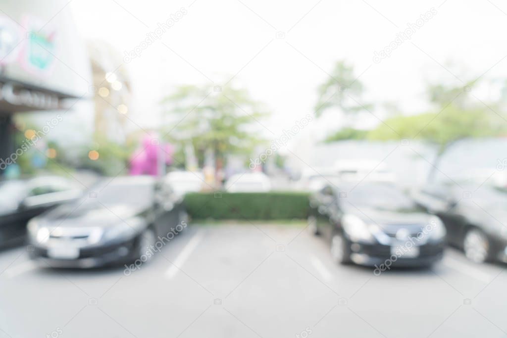 abstract blurred parking car