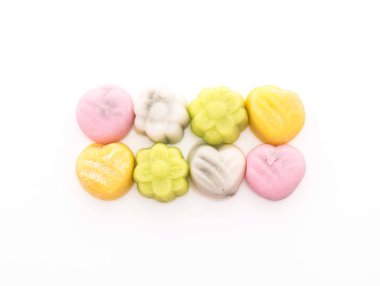 tatlı mochi üzerinde beyaz