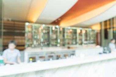 Soyut bulanıklık kahve dükkanı 