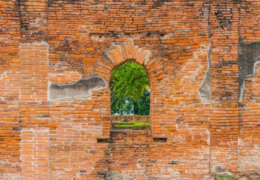 Güzel eski mimari tarihi Ayutthaya Tayland