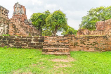 Güzel eski mimari tarihi Ayutthaya Tayland