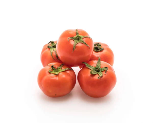 Tomates fraîches sur blanc — Photo