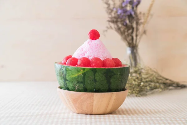 Postre de sandía bingsu — Foto de Stock