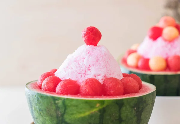 Postre de sandía bingsu — Foto de Stock