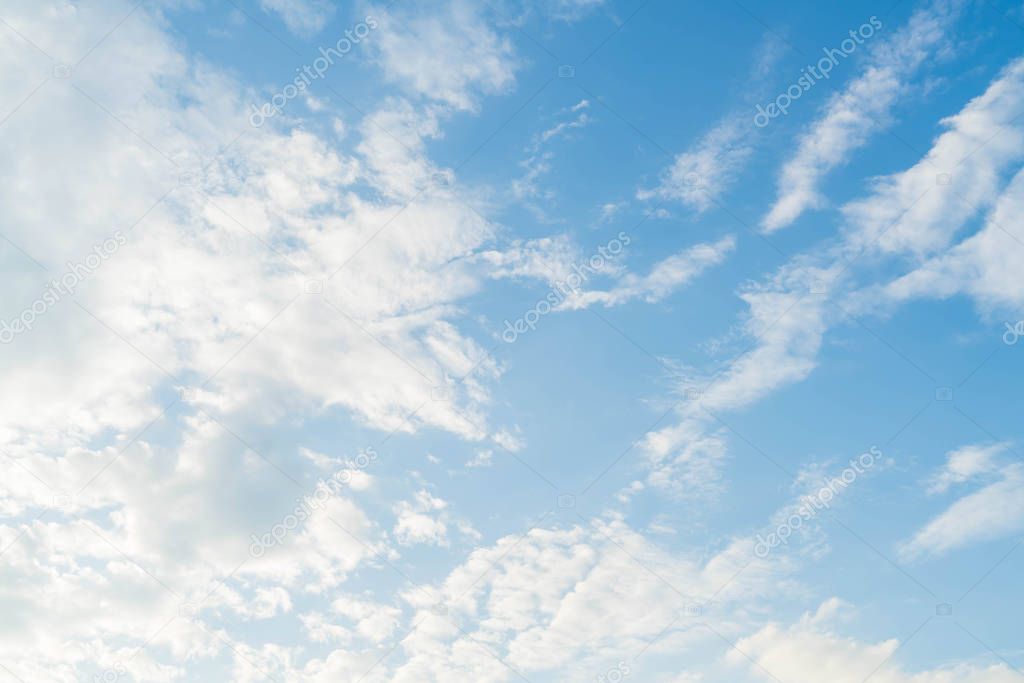 blue sky with cloud