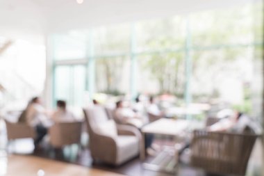 Soyut bulanıklık kahve dükkanı 