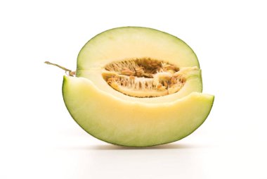 Beyaz arkaplanda kavun