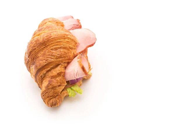 Prosciutto cotto al croissant — Foto Stock