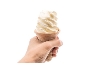 vanilyalı dondurma külahı 