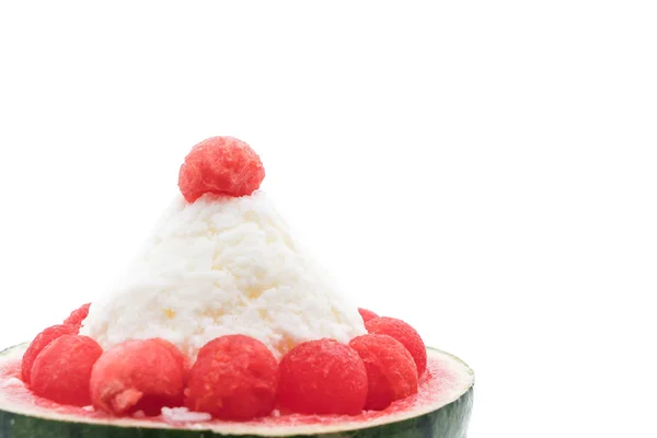 수 박 bingsu 디저트 — 스톡 사진