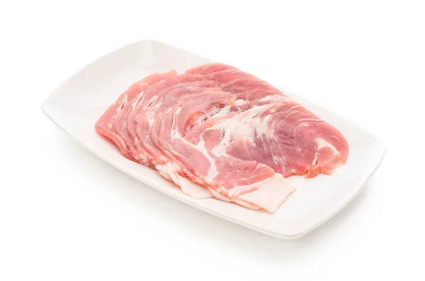 Fresh pork sliced — Stock Photo, Image