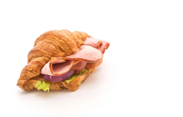 Prosciutto cotto al croissant — Foto Stock