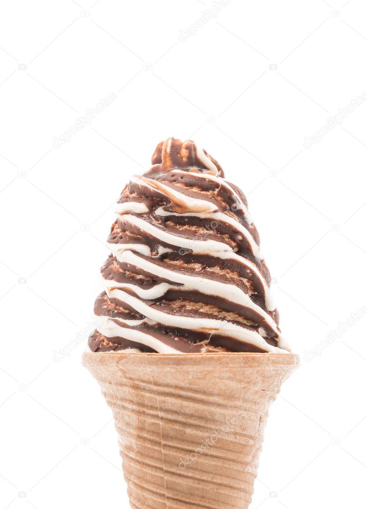 chocolate ice-cream cone 